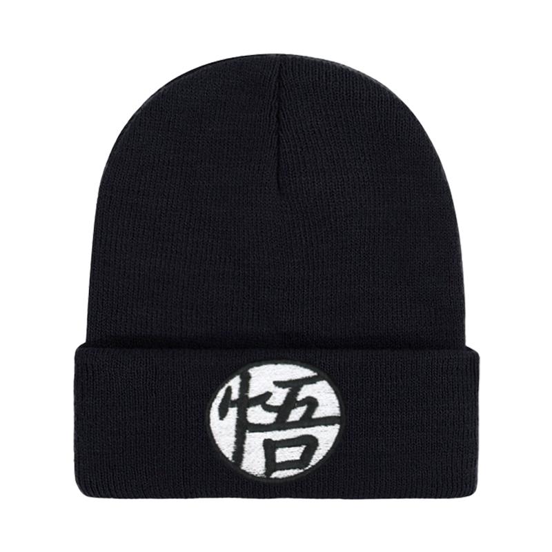 Anime Dragon Ball Embroidered Knitted Beanie Hat, Men Women Winter Outdoor Motion Ski Warm Wind-Resistant Beanie Hats