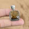 Натуральный Бронзит Драгоценный Камень Ювелирные Изделия 925 Стерлинговое Серебро Подвеска Винтаж Для Девочек