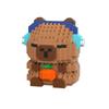 Cartoon Capybara Micro-particle Building Blocks Cute Capybara Doll Toys  For Kids Birthday Gifts