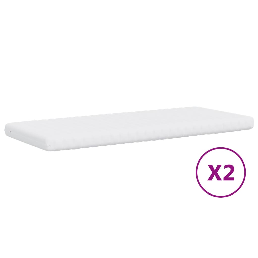 Vidaxl Sofa Rozsuwana Z Materacami, Ciemnoszara, 80X200 Cm, Tkanina