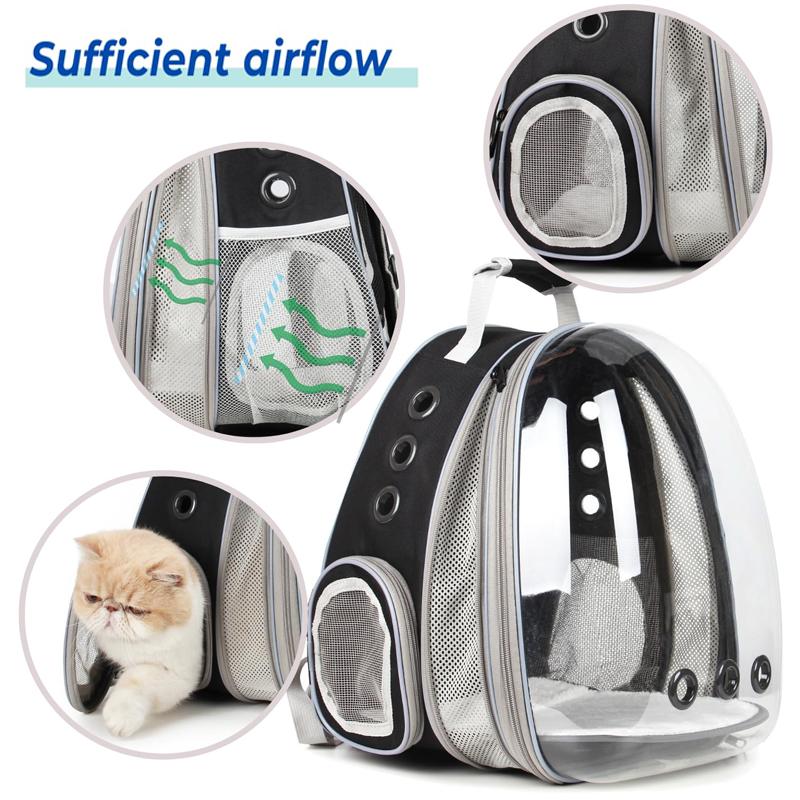 Кошачьи сумки портативные и прозрачные космические капсулы дышащие рюкзак для переноски домашних животных щенки для прогулок на свежем воздухе рюкзак