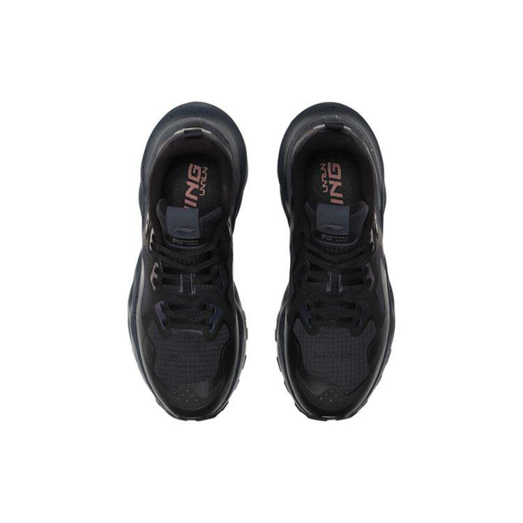 Li Ning Cloud Shield Амортизация Нескользящие Износостойкие Низкие Беговые Кроссовки Мужские Черные ARHQ143-2