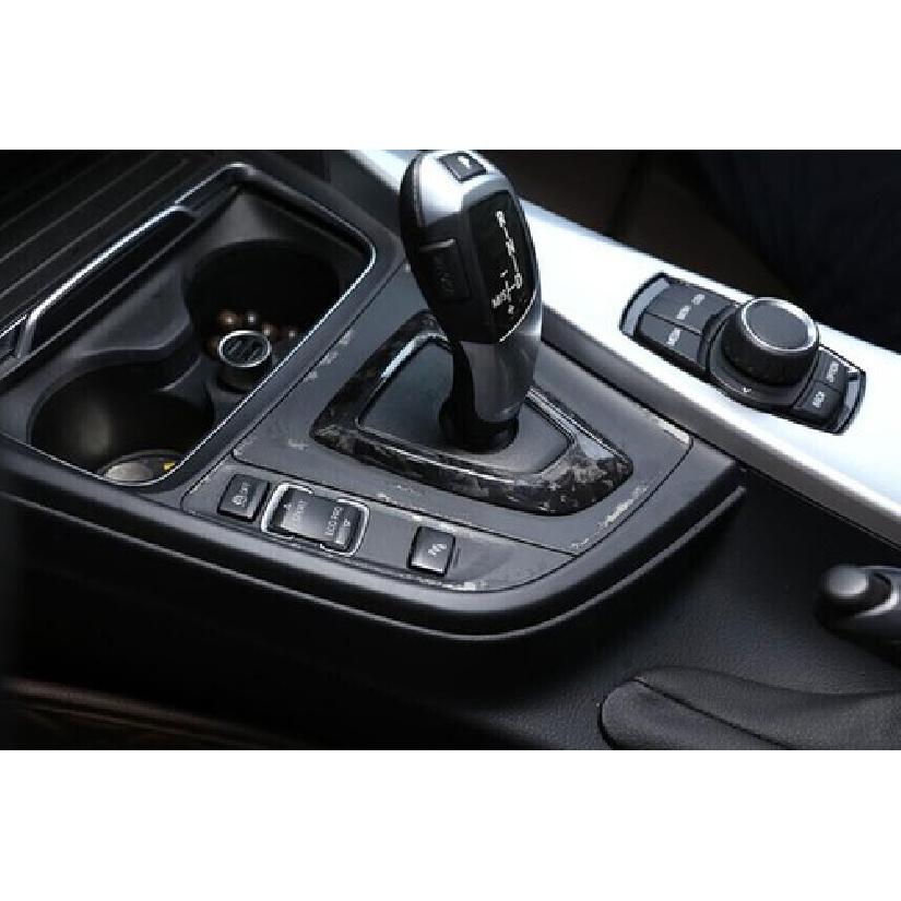 For BMW F20 F21 F22 F23 Forged Carbon Fiber Middle Console Gear Shift Frame Trim