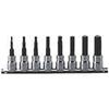 Koken Square Hex Bit Socket Rail 100mm Total 3/8" (9.5mm) Set, Length, 8-Piece Set, RS3010M/8-L100