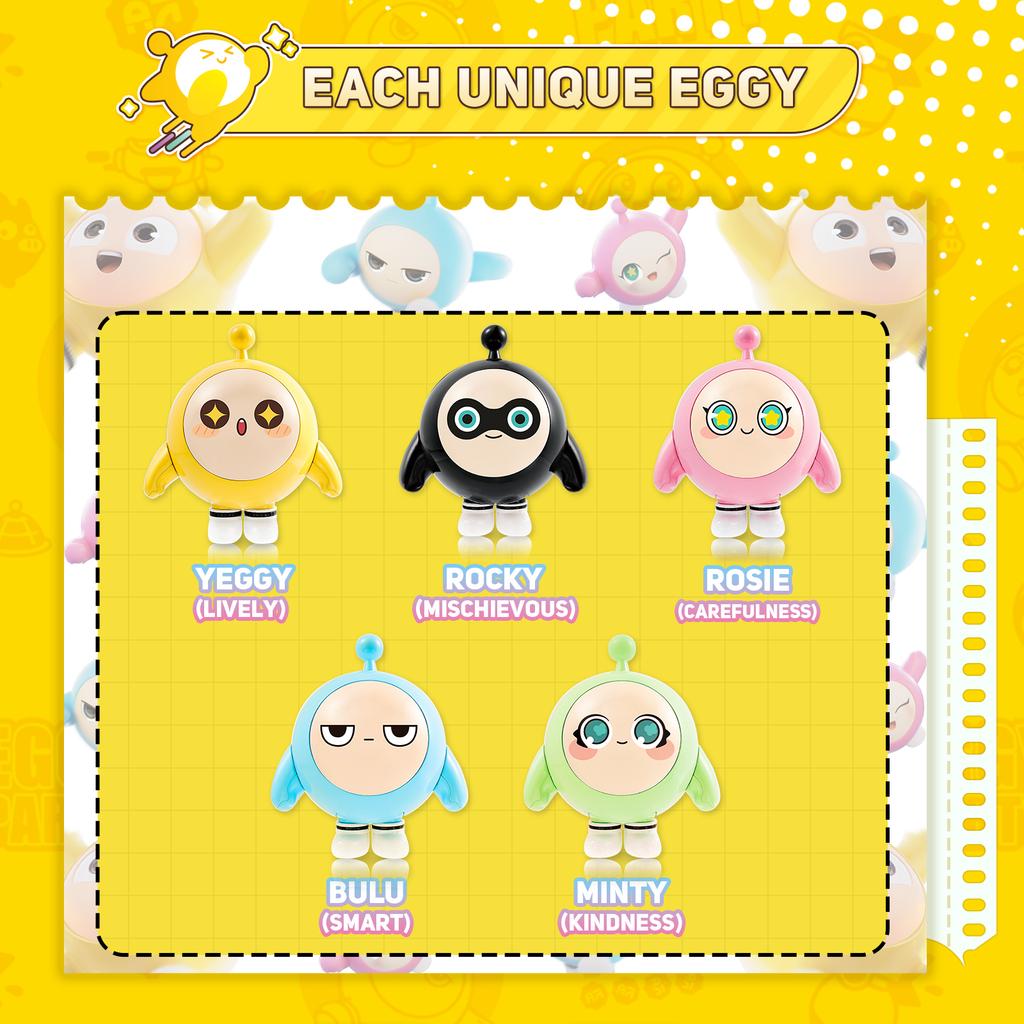Игрушки Eggy Party, Фигурки-трансформеры Rosie, Игрушки-неваляшки Eggy 2-в-1 для всех возрастов, Милые игрушки-неваляшки для детей, мальчиков и