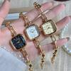 SUNLIFEX Vintage Gold Women's Square Chain Bracelet Watch