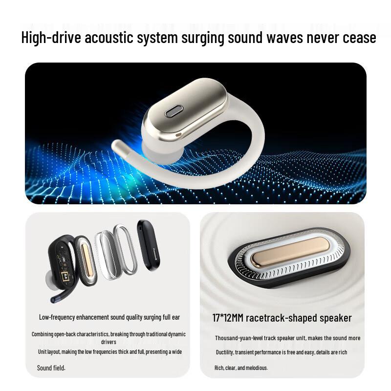 Беспроводные Bluetooth-наушники Newman R7 с открытым дизайном и костной проводимостью