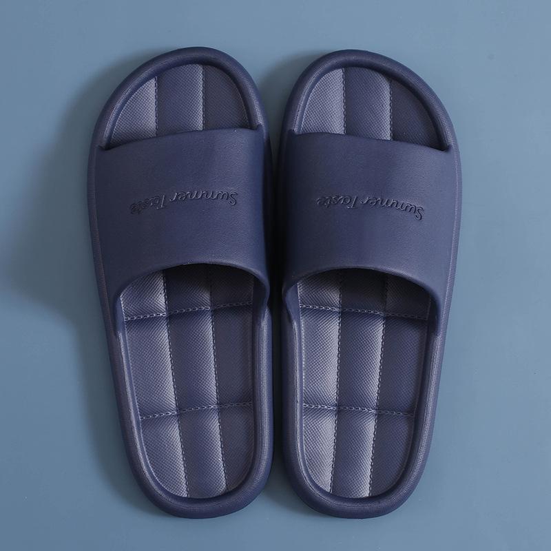 Home Slippers Women's Summer Hotel Bathroom Men's Indoor Cool Slippers Casual Bath Couple Household Flip Flops