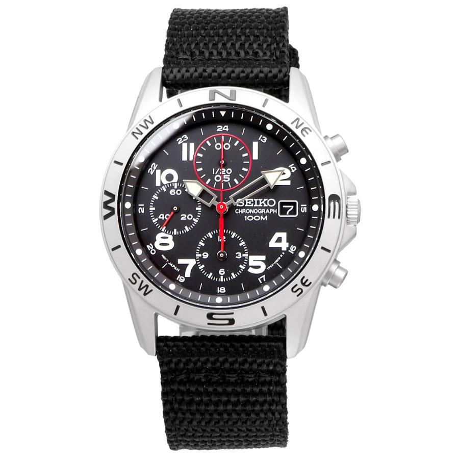 Seiko Мужские часы с хронографом Черный циферблат SND399P SND399P1