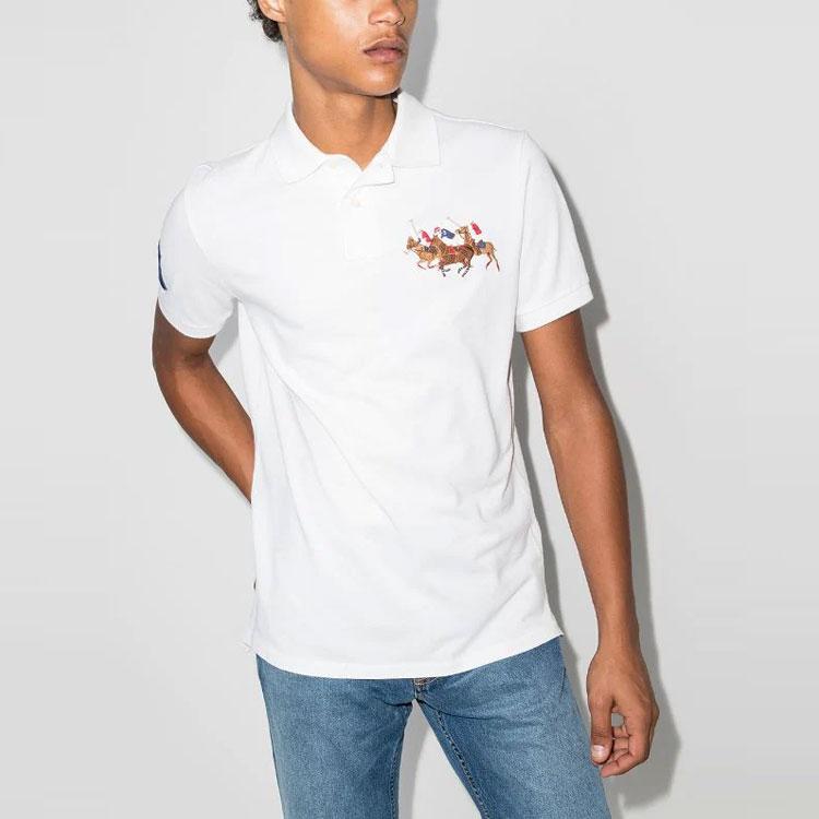 Polo Ralph Lauren Triple Pony Embroidered Polo Shirt 710814437-002