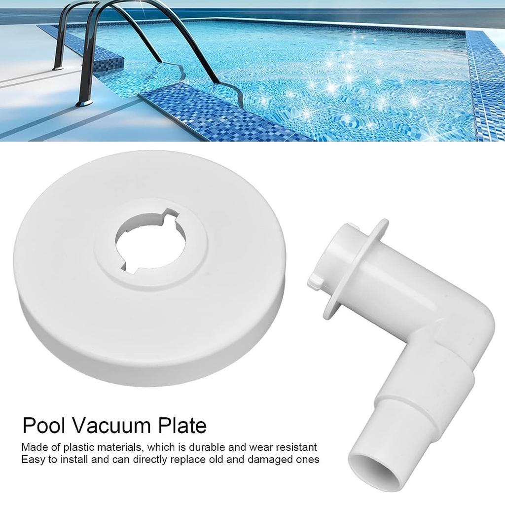 Swimming Pool Hose Cuff Skimmer Adapter Pool Cleaning Tool Vacuum Plate Replacement Skimmer Basket Compatible for SP1096