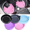New Non-slip Water Cup Pad Car Coaster Diamond Rhinestone Bling Decoration Anti-skid Rubber Cup Bottle Mat Interior Accessories