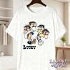 Lucky Luke Full Cast Print Casual Tops Playful Western Cartoon Cotton Tee Funny Vintage Classic Anime Shirt Trend Unisexs Clothing