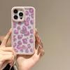 Стильный крутой чехол для телефона с розовым леопардовым принтом и ромбовидной окантовкой для iPhone 16 Pro Max 15 14 Plus 13 12 Pro 11, блестящая силиконовая задняя крышка