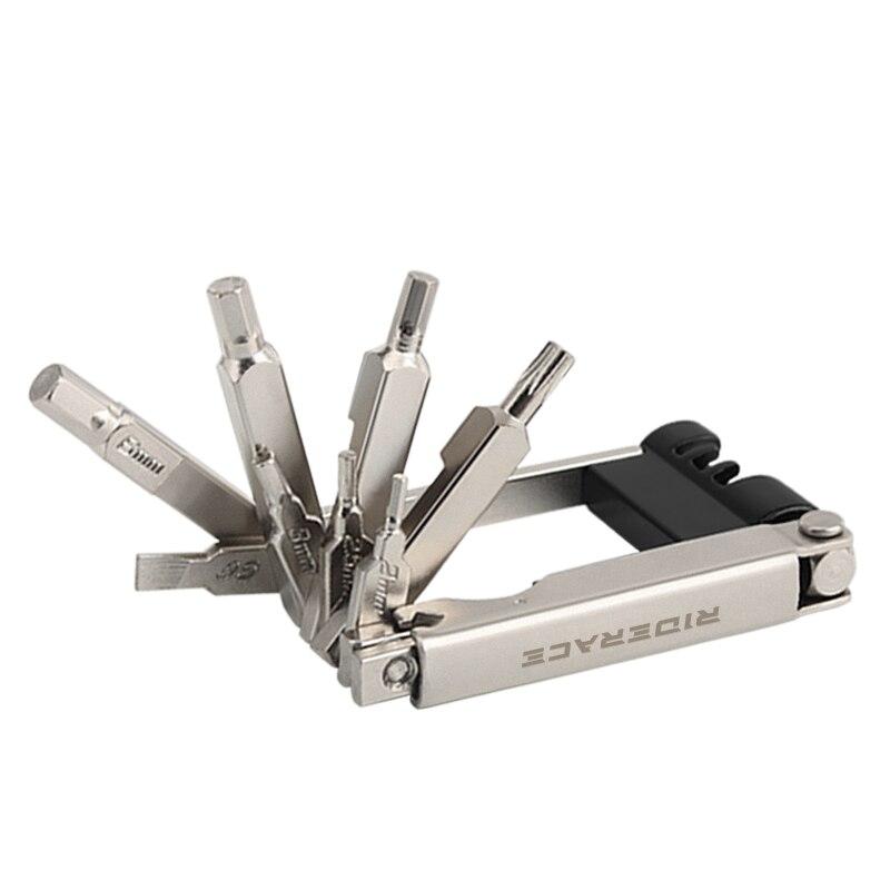 Bicycle Repair Tool Kit Foldable Hex Spoke Wrench For MTB Chain Cutter Mountain Road Bike Screwdriver Multi Function Tools Set