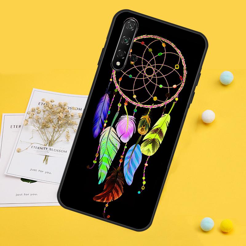 Ретро Ловец снов с перьями Для Huawei Nova 10 9 SE 12i 11i 8i 12s Y90 Y60 Y70 Y72 Y61 Y91 P20 P30 P40 Lite P60 Pro Чехол
