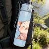 1PC Cute Pink Piglet Cartoon 750ml Color Plastic Sports Water Bottle Leakproof Flip Straw Lid Suitable for Sports Office Home Use