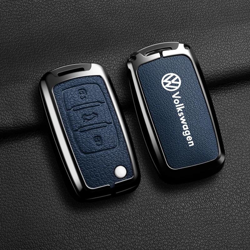 For VOLKSWAGEN VW Car Zinc Alloy Key Case Cover Shell For Volkswagen VW Polo Bora Beetle Tiguan Passat B5 B6 B7 Golf EOS Scirocc