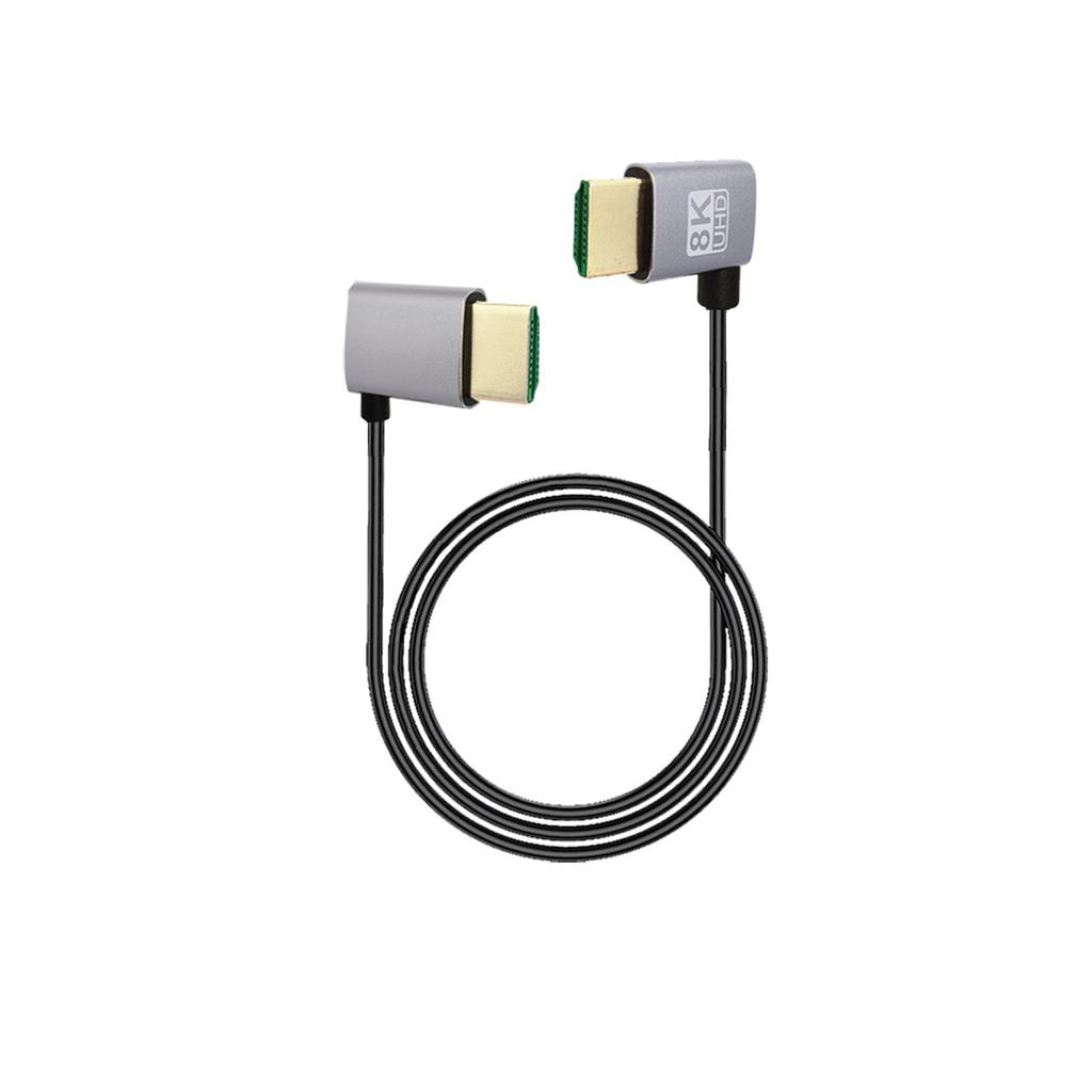 8K 90 градусов HDMI 2.1V кабель шнур 8K 60 Гц 4K 120 Гц 48 Гбит/с EARC ARC HDCP сверхвысокая скорость HDR для HD TV ноутбука проектора PS4 PS5