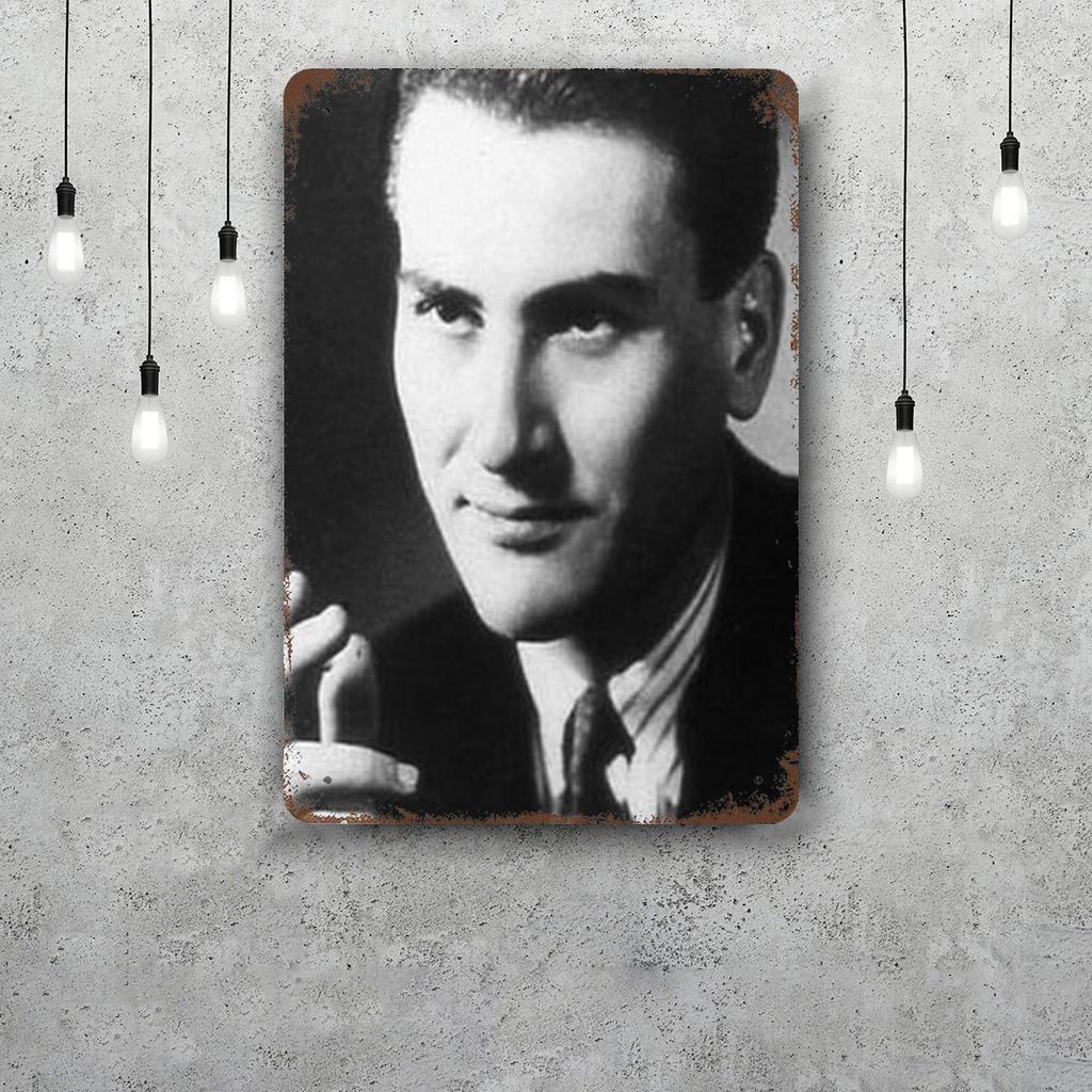 Artie Shaw Metal Signs wall decor Vintage Tin Signs Captain Metal Poster Decor for Bar Pub Club Wall Decoration