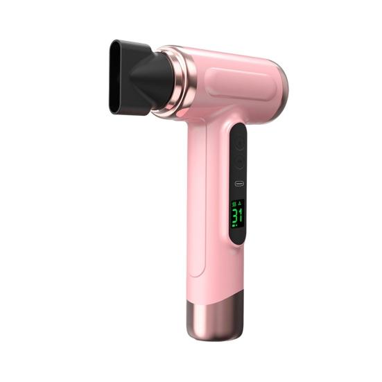 Беспроводной фен Yousheng 200 Вт 15000 мАч с возможностью зарядки через USB, регулируемый ЖК-дисплей, высокая скорость, быстрая сушка, низкий уровень шума, портативный дорожный женский фен