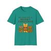 Unisex Softstyle T-Shirt Meowy Christmas Funny Cat Mug Cozy Holiday Sweater Tee
