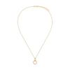 Gold-plated Silver Necklace with Cubic Zirconia Clover Circle 925 Nsc57910