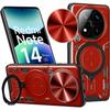 Case for Xiaomi Redmi Note 14 Pro Plus 5G, with Camera Protection Ring - Red - EFConnection®