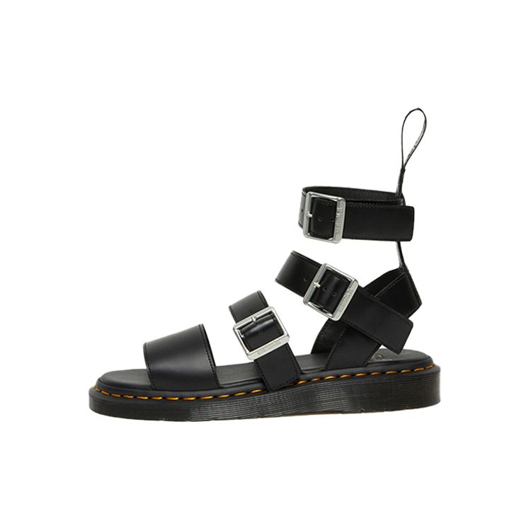 Rick Owens X Dr. Martens Gryphon Strap RO Roman Sandals Women Sandals Black 27031001