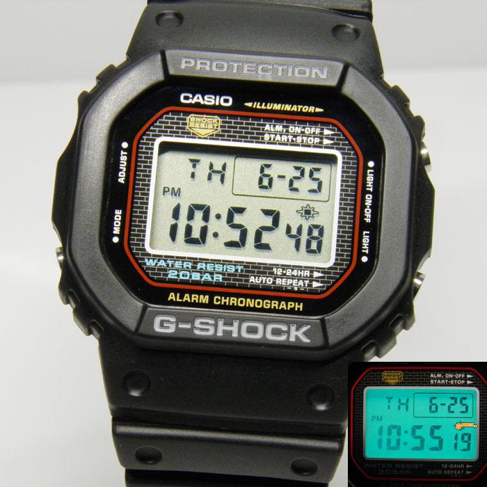 Casio 2001 Первый перевыпуск DW-5000-1JF G-SHOCK с винтовой задней крышкой