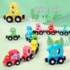 Magnetic Animal Number Train: Educational Wooden Toy for Kids