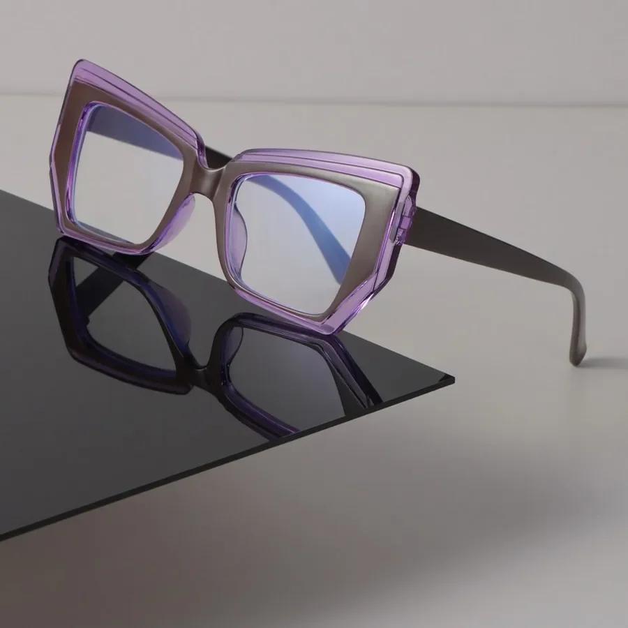 Minimalist Luxury Transparent Glasses Cool Square Frame Eyeglass Women Men Cool Clear Lens Frame Glasses