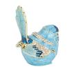 Bird Shaped Jewelry Box Zinc Alloy Enamel Trinket Box Multifunctional Necklace Ring Earrings Storage Box Home Decoration