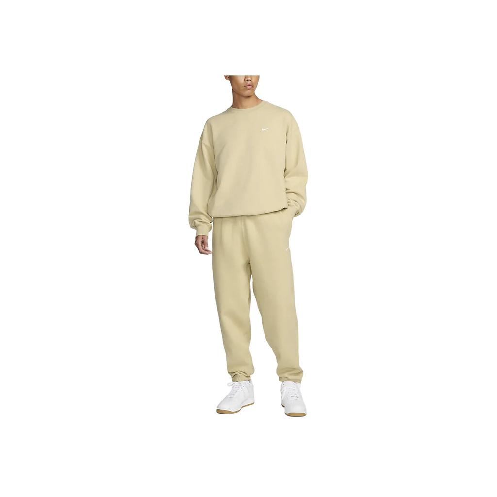Nike Мужская толстовка с круглым вырезом Solo Swoosh, топы Team-Gold DX0812-783