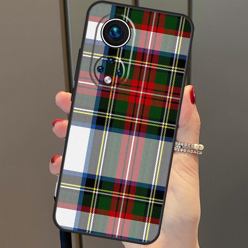 Чехол с узором в клетку тартан клана Стюарт для Honor X8a X9a X7a X6a X7 X8 X9 X9b X8b Honor 90 70 50 10 Lite Magic 6 5 Pro