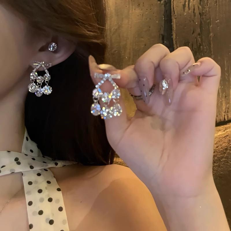 Уникальные серьги-пусеты из серебра 925 пробы с цирконом и жемчугом в виде бабочек для женщин - Высококачественная модная бижутерия