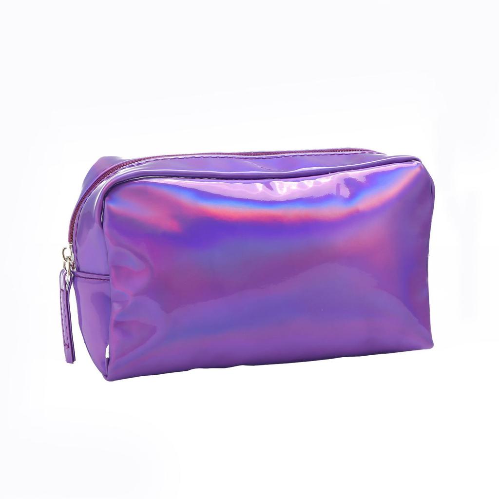 Makeup Fashionable Pu Bag Portable Colorful Square Large Capacity Bag Storage