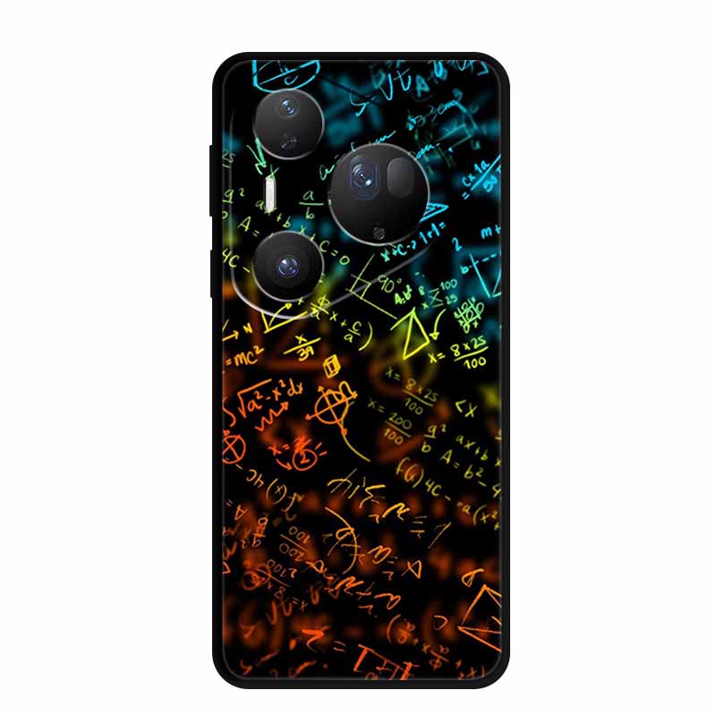 Для Huawei Pura 80 Ultra 5G Чехол Coque Мультяшный Кот Расписной Черный Силиконовый Мягкая Задняя Крышка Для Huawei Pura 80 Ultra Чехлы Оболочки