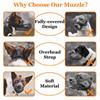 Adjustable Pet Dog Muzzles Breathable Dog Mesh Mouth Mask Dog Mouth Cover  for Anti-eating