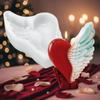 Silicone Love Wing Candle Mold 3D Heart Wing Resin Mold Valentine's Day Handmade Soap Mold Plaster