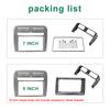 7/9 Inch 2 Din Car Radio Bezel  Mask Fascia Fit for Fiat Grand Punto 2005-2009 Dash Mounting Installation Trim Frame Stereo Kit