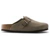 Birkenstock Бостон Мягкая стелька Замша Широкие 'Тауп' Мужские 0560771