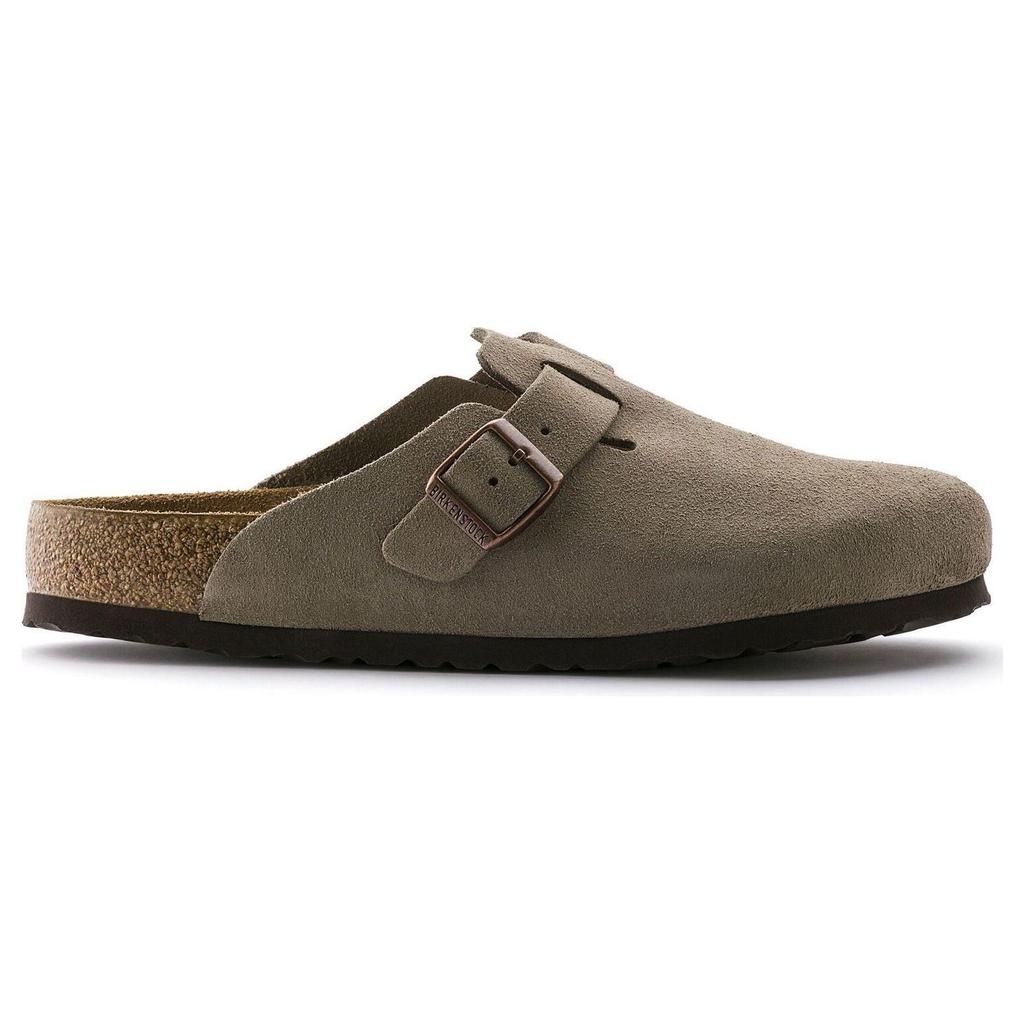 Birkenstock Бостон Мягкая стелька Замша Широкие 'Тауп' Мужские 0560771