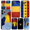 Чехол для телефона iPhone 17 16e 15 14 13 12 11 Pro Max SE 7 8 Plus Оболочка iPhone 16 Мягкий ТПУ Чехол Флаг Румынии