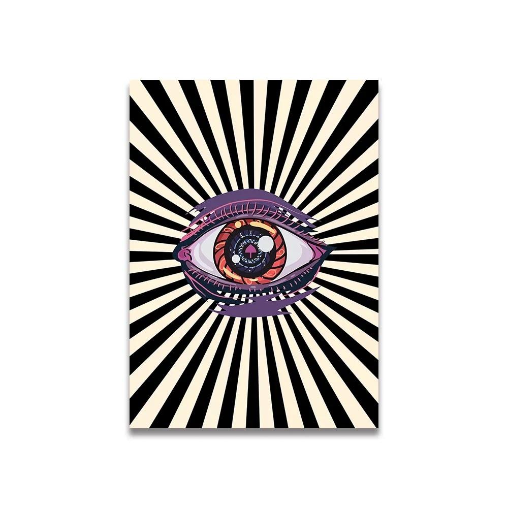 Vintage Pink Cartoon Print Canvas Posters Wall Art Poster Home Decor Canvas Print Painting Living Room Bedroom Decor Unframed