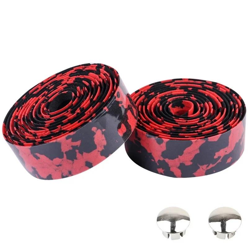 1 пара дорожных велосипедных лент на руль, дышащая противоскользящая губка, велосипедная лента, камуфляжная амортизирующая ручка, аксессуары для MTB