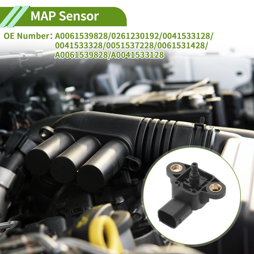 ABSOPRO Absolute Pressure MAP Sensor for Sedan Compressor Part 1 Piece Mercedes/Benz C-Class (W204) C180/C200 1.8 2007-2014, Number