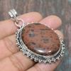 Mahogany Obsidian Gemstone Handmade 925 Sterling Silver Jewelry Pendant For Thanksgiving