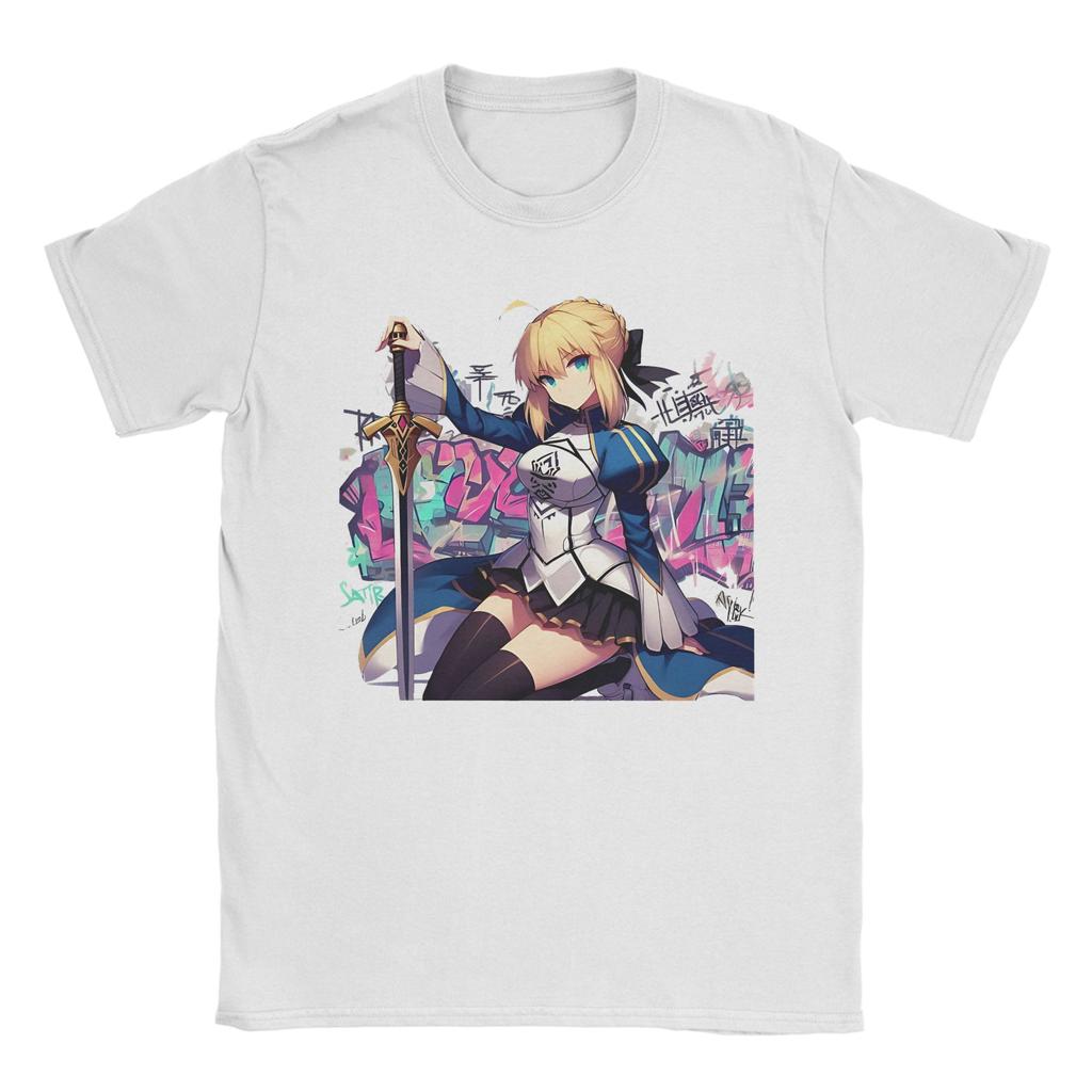 Футболки Jeanne Alter Avenger из чистого хлопка, оригинальные футболки с круглым вырезом Fate Stay Night Fgo, одежда с коротким рукавом 4XL 5XL