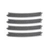 KATO N Gauge Curved Track R718-15° 4 Pieces 20-150 Railroad Model Supplies